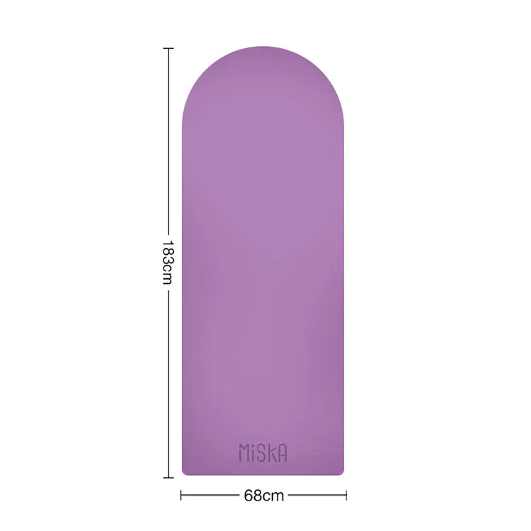 Customization Eco Rubber Pu Yoga Mat Home Yoga Gym Fitness Accessories Oval Yoga Mat Violet 4.5mm Tidesmit
