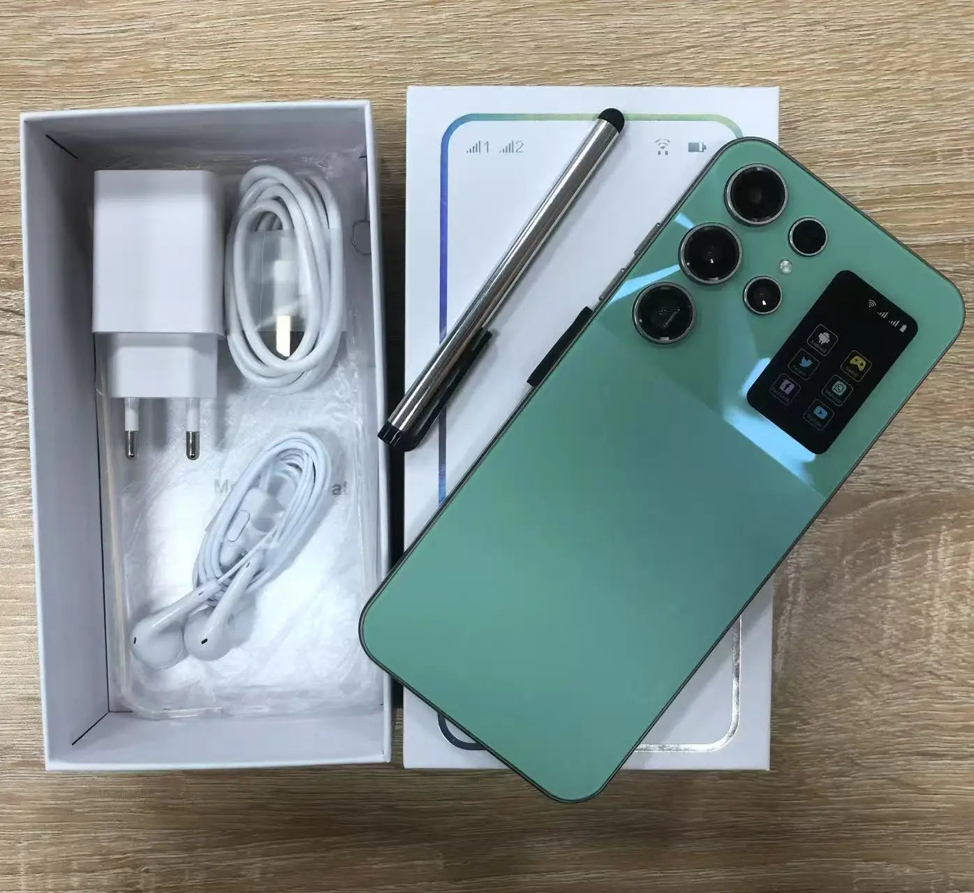 Real High Quality S25 ULTRA Smart Phone 22+1TB 5G Android Cell Phone 7.3 Inch Unlocked Smartphone S25 ultra Mobile Phones Green 22GB Tidesmit