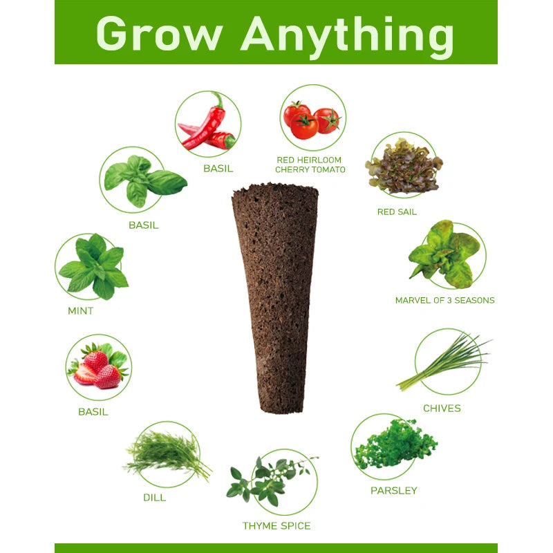 12 Pods Home Garden Smart Led Grow Light Microgreens Automatic Hydroponic Kit Hydroponics Growing System with 7L Water Tank Tidesmit