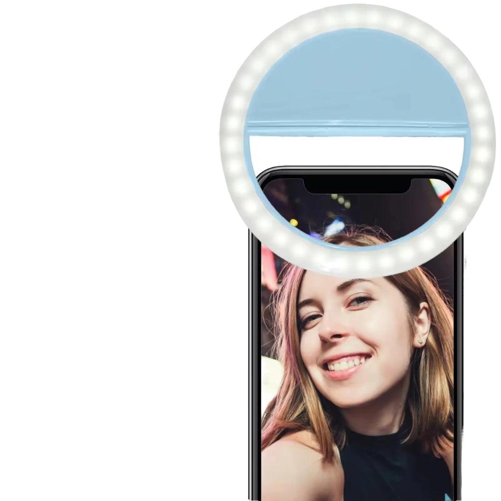 2025 Hot Sell Drop Shipping Portable Rechargeable USB Camera Clip Photography Video Mobile Phone LED Ring Selfie Light Tidesmit