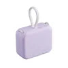Power bank charger-Battery Charging Case Handbag Clip Power Bank Back Clip Portable Mini Powerbank 4000mah 4000mAh Purple Tidesmit