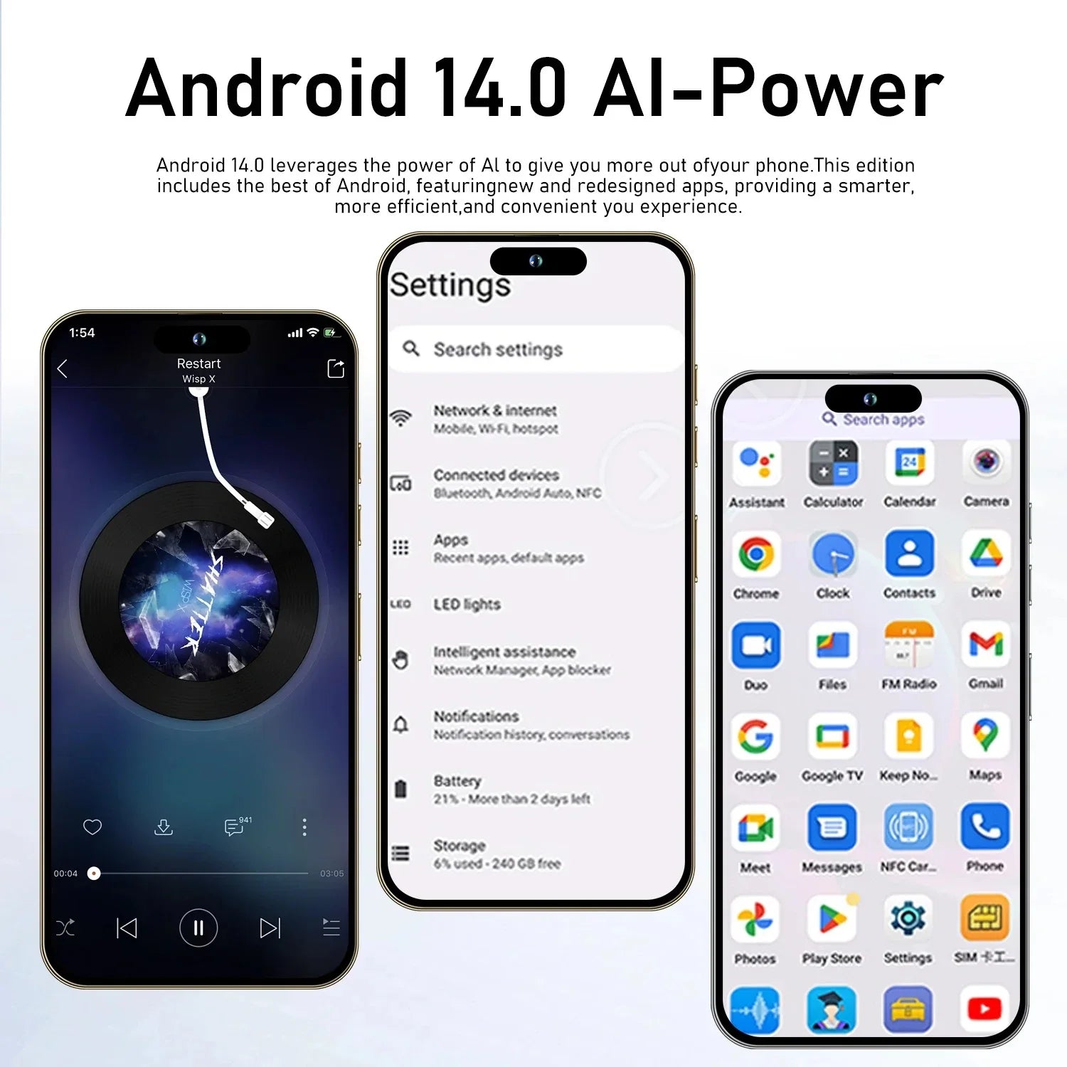 Unlocked Phone 15 Pro Max 8GB+512GB Dual Sim Card 4G 5G Smartphone 6.8 Inch OLED Screen I 15 Phone 15 Pro Max Smart Phone logo Tidesmit