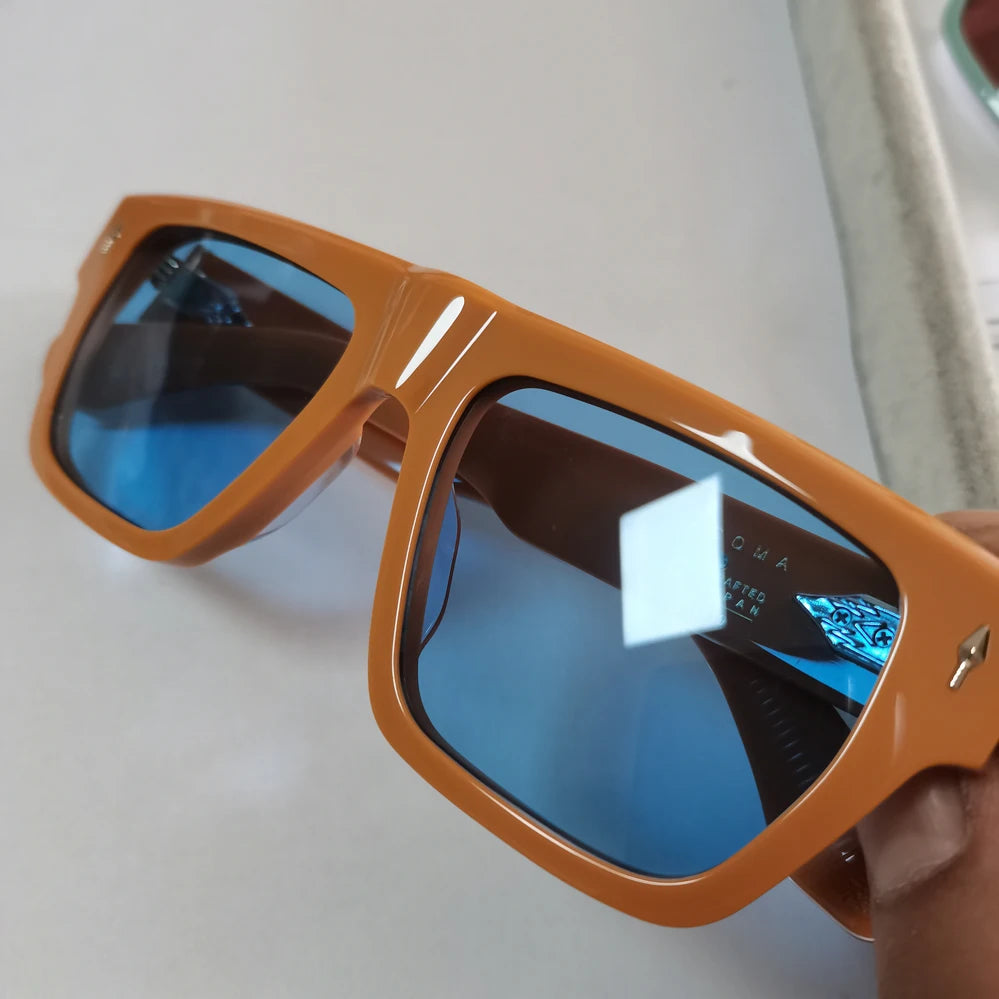 Brand Trendy Fashion Sunglasses UV400 Frame Lunettes De Soleil De Luxe Marque High Quality Acetate Sun Glasses Jmm Acoma