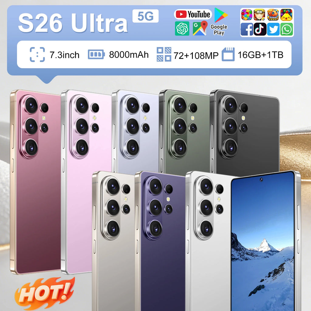 S26 Ultra 5G Smartphone with 16GB RAM and 1TB storage featuring Android 15 and HD camera - image 6
