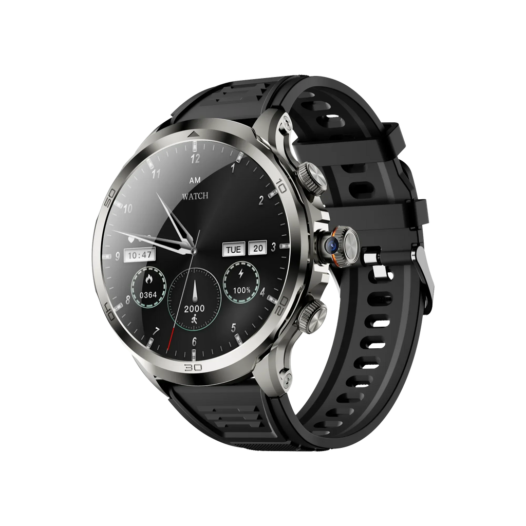 H19 Smart Watch 4G Android 1100Mah Battery 466*466 Display Amoled Heart Rate 1.95 Inch Screen GPS WIFI Smartwatch Men SimCard - Tidesmit