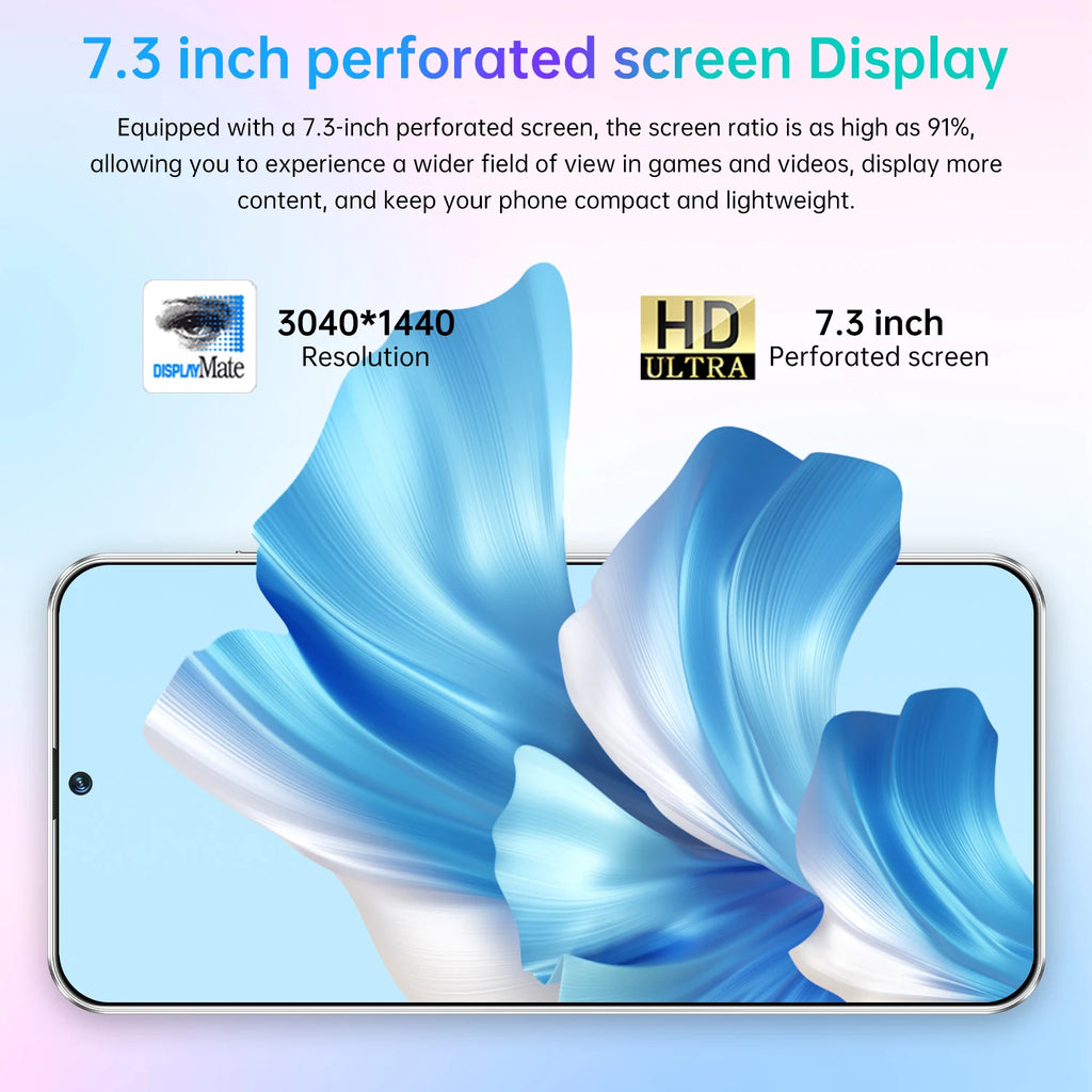 High Quality Camon 40 Pro Original 16GB +1TB Mobile Phone 6800Mah Android 14 Large HD Gaming Custom Global 5G Smartphones Tidesmit