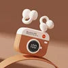 Q87 Wireless TWS Charge Digital Display Oem Odm OWS Earbuds Stereo Earphones Waterproof for Gaming Running Easy Touch Control Brown Q87 Tidesmit