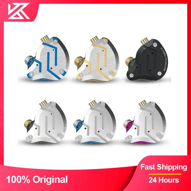KZ ZS10 Pro 5-Driver HiFi Wired In-Ear Monitors by Tidesmit Tidesmit