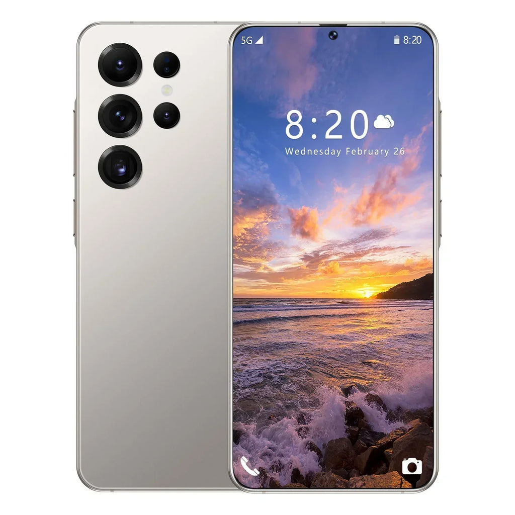 Smart Phone 2025 Cellphone S25 Ultra 7inch Unlocked Dual Card 5G Phones Android 14.0 Mobile Phones Tidesmit