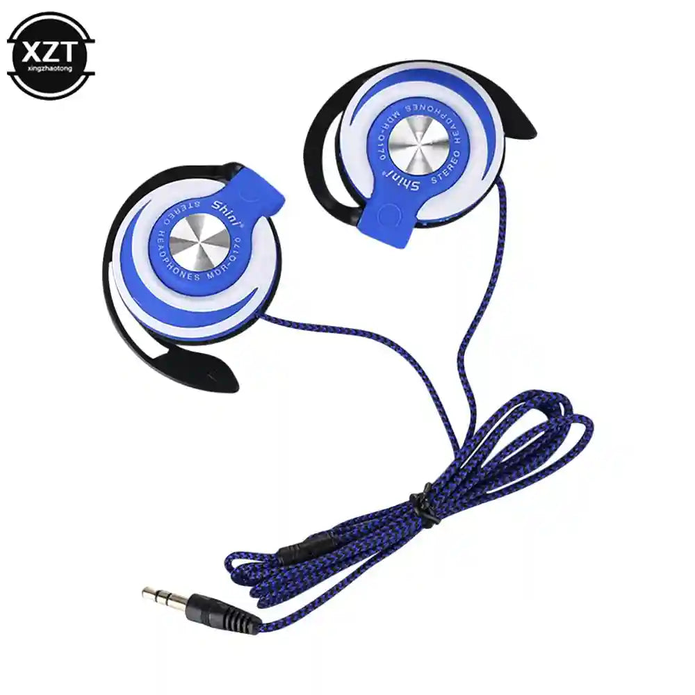 Wired Over-Ear Headphones with Heavy Bass - Adjustable Fit Blue Tidesmit