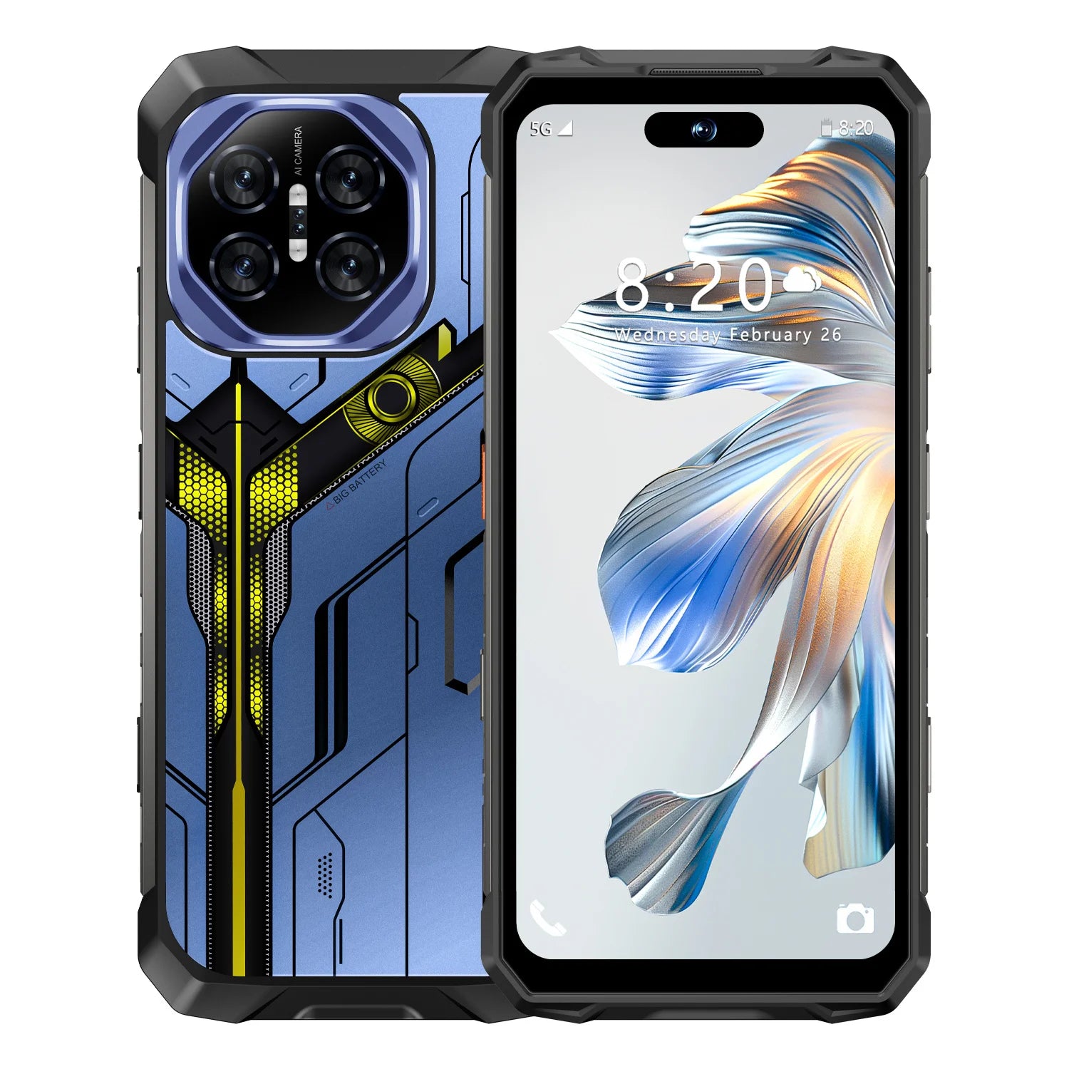 Tidesmit X27 Ultra 5G Android smartphone featuring 7.2 inch HD display, 16GB RAM, 1TB storage, and dual SIM.