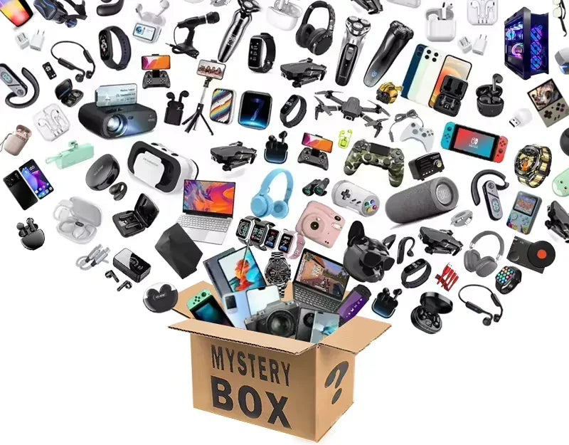 MysteryBox Electronics Surprise Explosion Smart Watch Caja Misteriosa Box Excitedly Opening the Box - Tidesmit