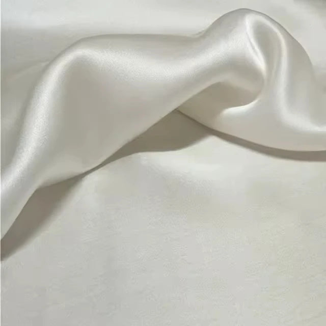 Healthy Breathable Soft 100% Mulberr Luxury Plain Smooth Charmeuse Silk Fabric for Lady Party Dress Underwear