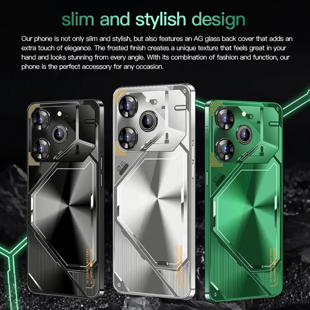 Tidesmit 5G Smartphone, 16GB RAM, 1TB Storage, 6.8 Inch AMOLED Display Tidesmit