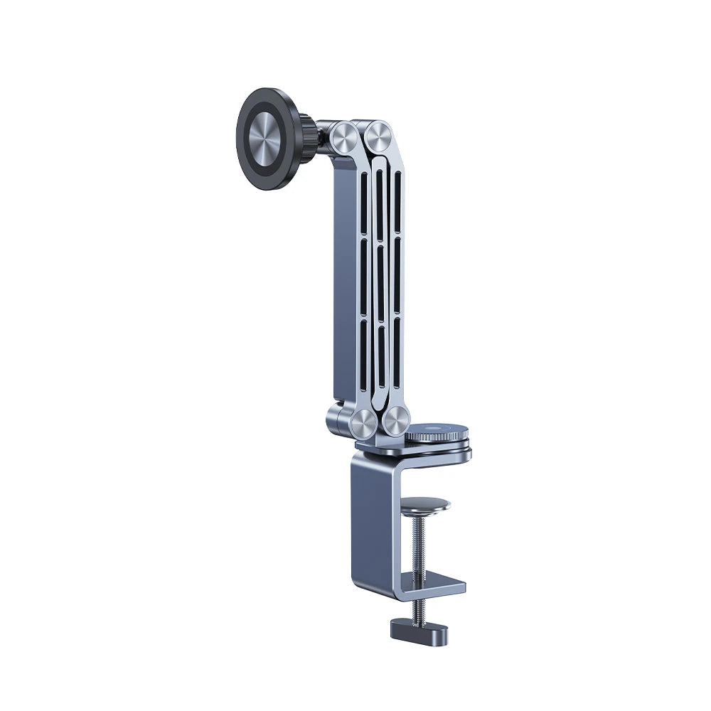 Feixiang X62 Aluminum Mini Magnetic Holder Flexible Mechanical Click & Fold for Desk Usage Tidesmit