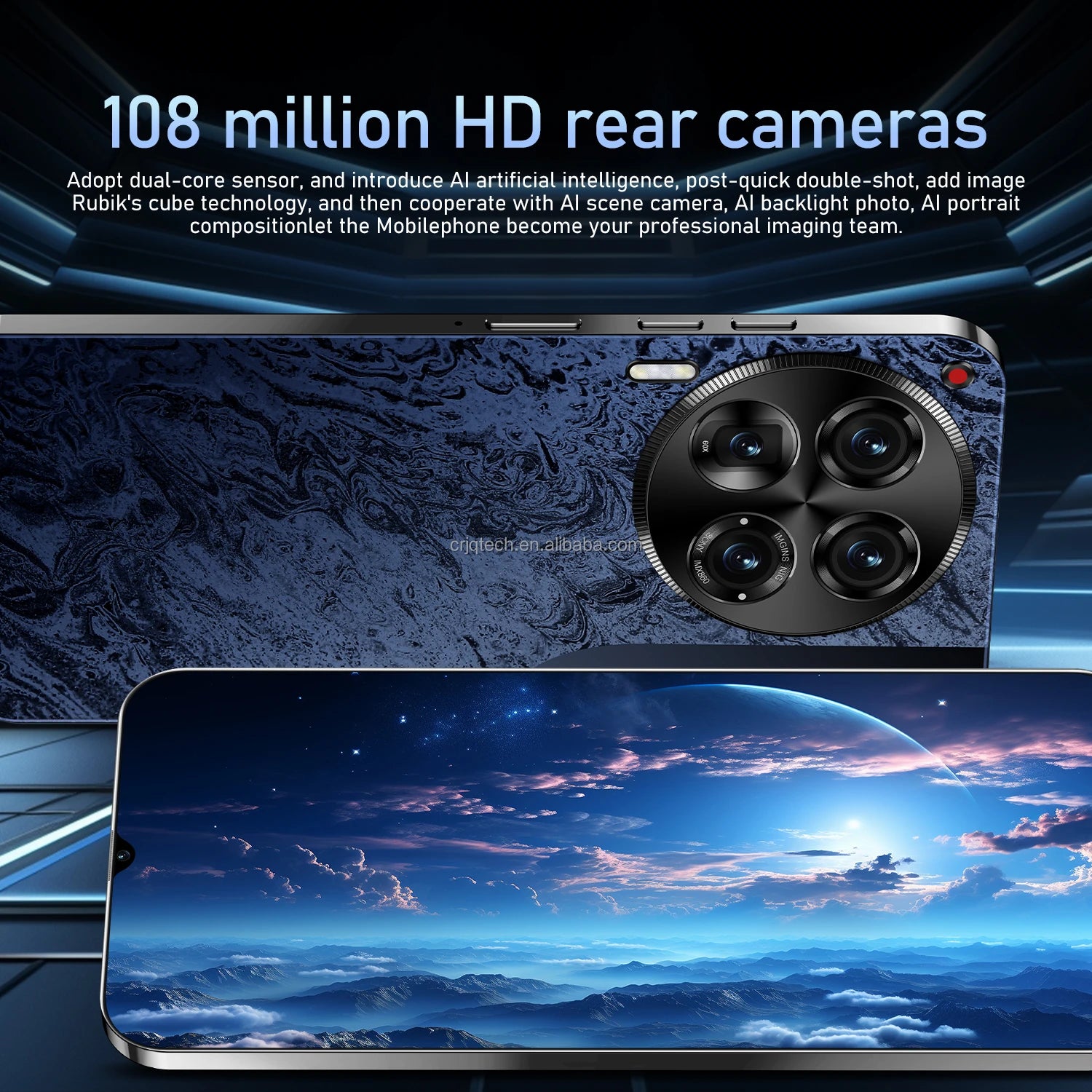 TECHNO NEW Original Camon 30 Pro Folding Mobile Phone James Business Dual-screen 108MP 5G Smartphone 865 Red Cowhide 12+512g Tidesmit