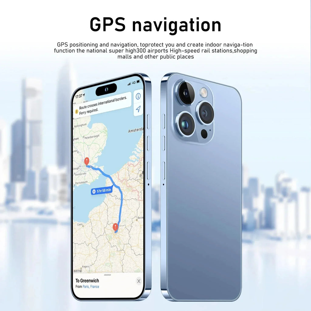 Unlocked Phone 15 Pro Max 8GB+512GB Dual Sim Card 4G 5G Smartphone 6.8 Inch OLED Screen I 15 Phone 15 Pro Max Smart Phone logo Tidesmit