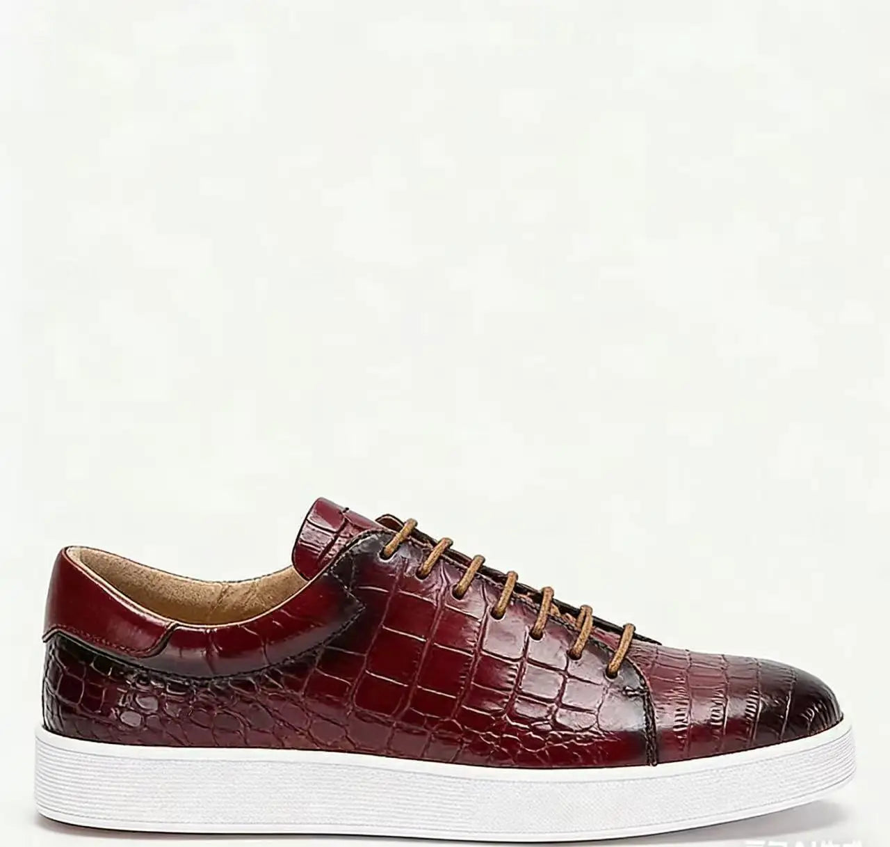 Fast Delivery Luxury Lace-up Business Formal Casual Plus Size Men's Leather Sneakers