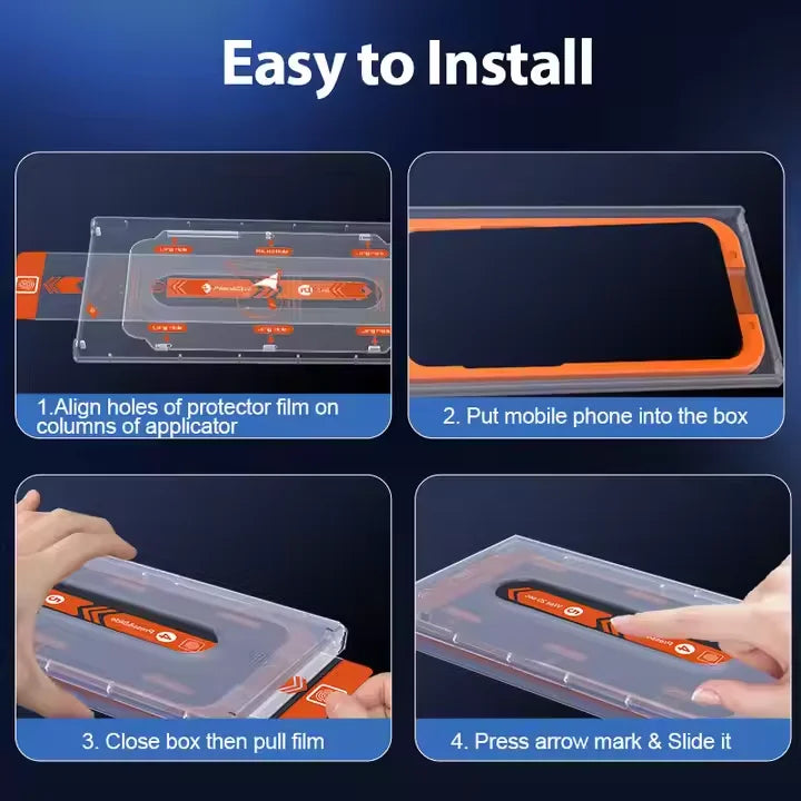 For Apple 16promax/15/14/13 Screen Protectors Full Screen Anti-Peeping Anti-Fingerprint Anti-Shatter Edge Mobile Protective Film (Pack x 2 Units) Tidesmit