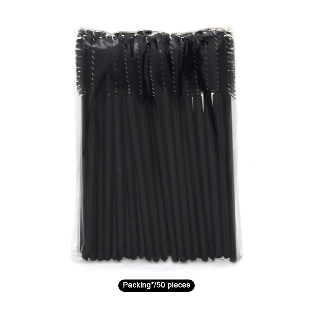 Disposable Eyelash Brushes for Extensions - Premium Soft Crystal Wands False Eyelashes Tidesmit