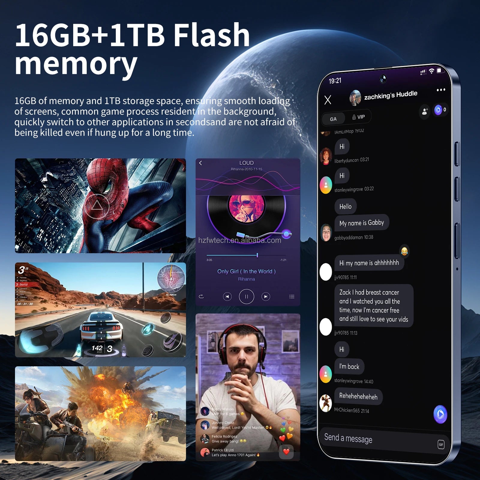 S26 Ultra 5G Smartphone 1TB 16GB RAM Orange - Unlocked Mobile Tidesmit