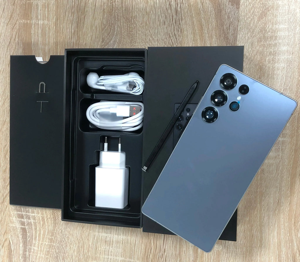 Real High Version S25Ultra Global Smart Phone with 22GB+1TB True Storage 7.3Inch HD Screen Long Standby and Big Battery Blue 22g Tidesmit