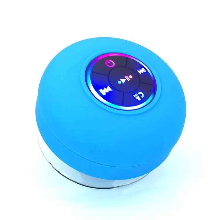 2024 Wholesale Mini Portable Shower Waterproof Wireless BT Speaker With Large Suction Blue My Store