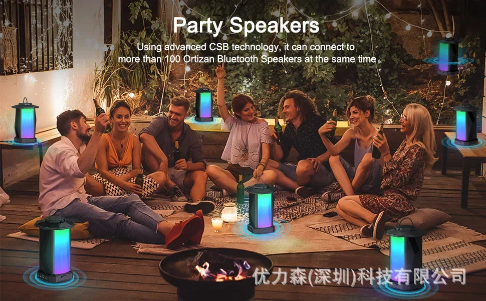 Portable Bluetooth Speaker 50W - Waterproof Wireless Audio with Bass Boost My Store