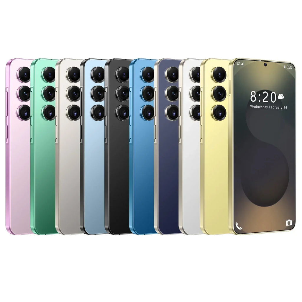 Smart Phone 2025 Cellphone S25 Ultra 7inch Unlocked Dual Card 5G Phones Android 14.0 Mobile Phones Tidesmit