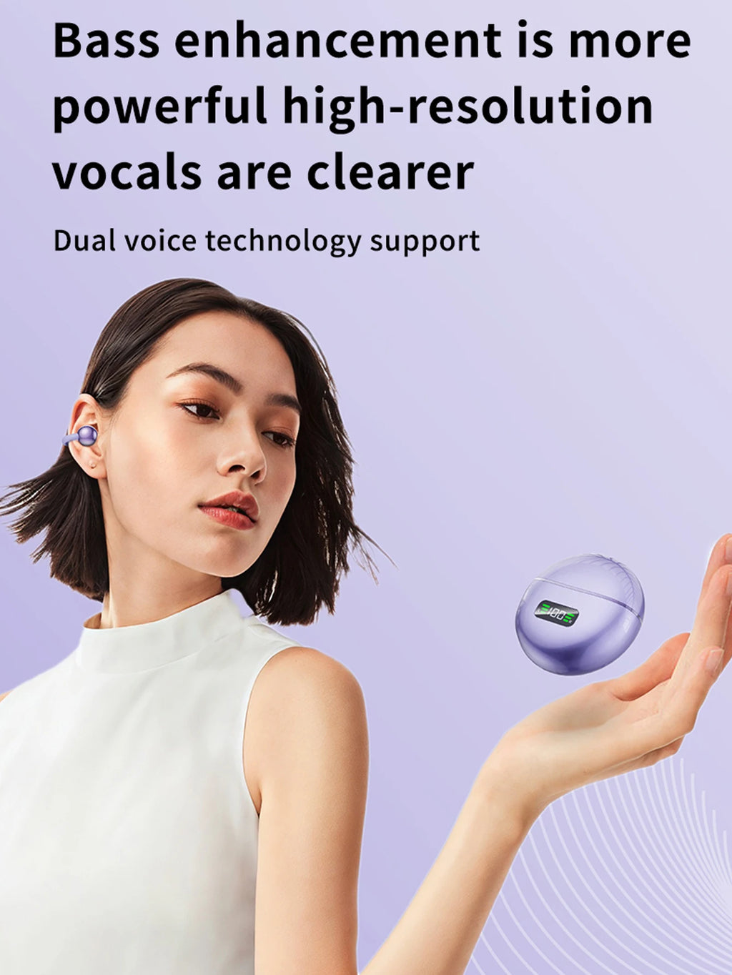 CM79 Fashion TWS Electroplated Clip-on Earring Sport Comfort Ear Buds Wireless BT Earphone Headphone for Gaming Running Tidesmit