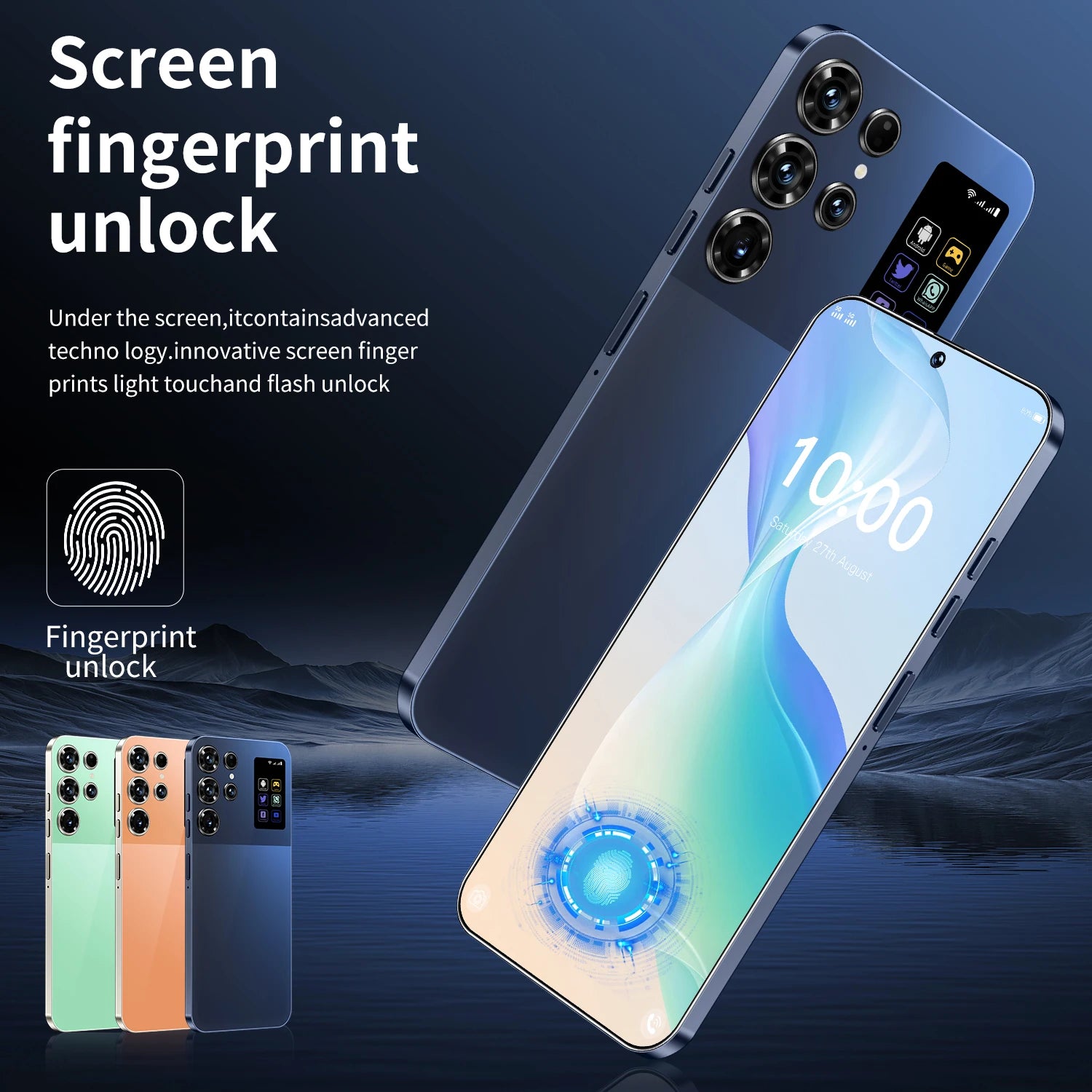 2025 S26 Ultra 5G Android 14 smartphone with 7.3-inch HD screen 1TB storage and 108MP camera gallery view 14