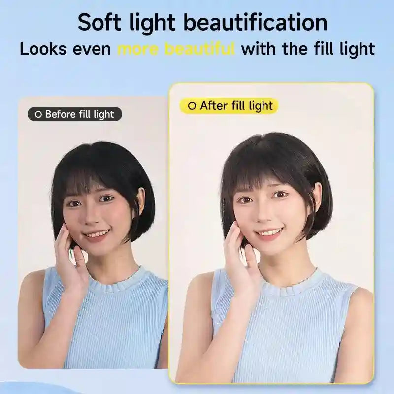 Portable LED Ring Light XZH-165 - Adjustable Brightness for Content Creation Tidesmit