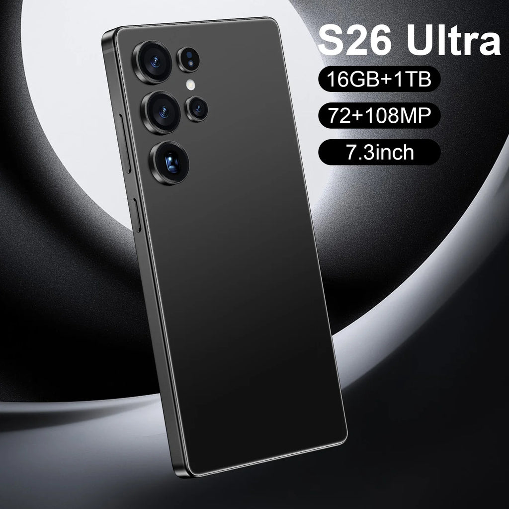 2026 S26 Ultra 5G smartphone with 7.3-inch 144Hz display and 108MP camera, secondary product view