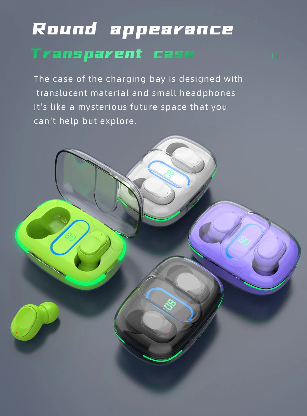 Cheap Price Wholesale Y90 Long Battery Life LED Headphone Earbuds Waterproof TWS BT 5.3 True Wireless Sport Headset Tidesmit