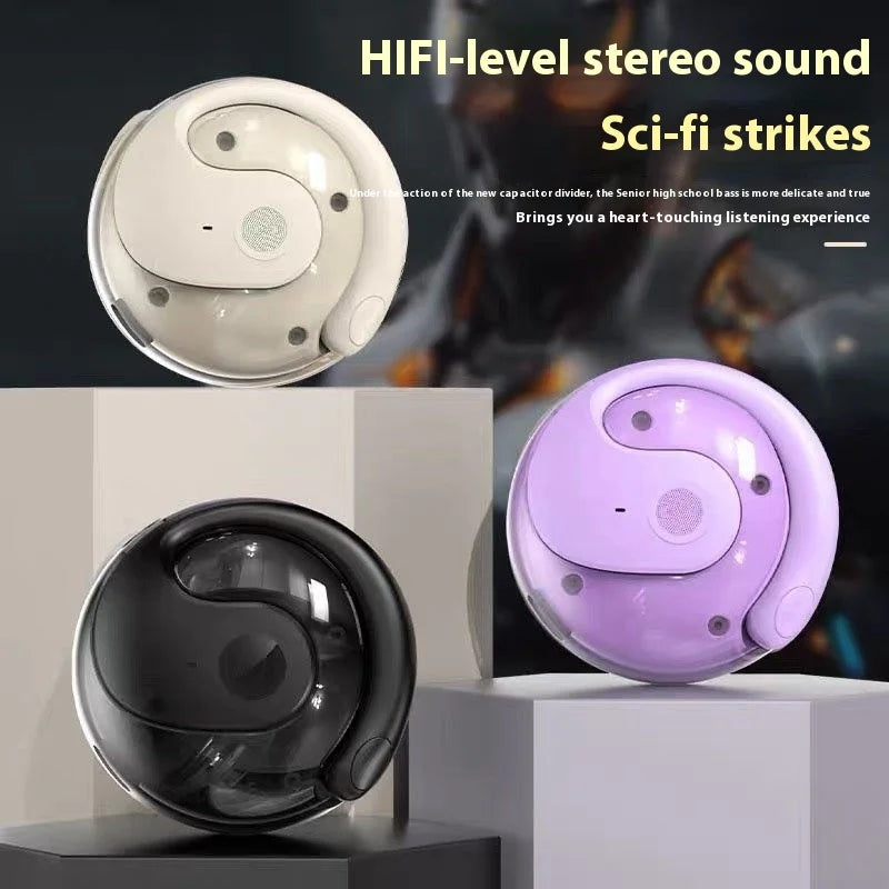 2025 Open-Ear TWS Earbuds W/Coconut JL Chipset - Semi-In-Ear Sports Headphones LED Battery Display for Running/Gym/Cycling Tidesmit