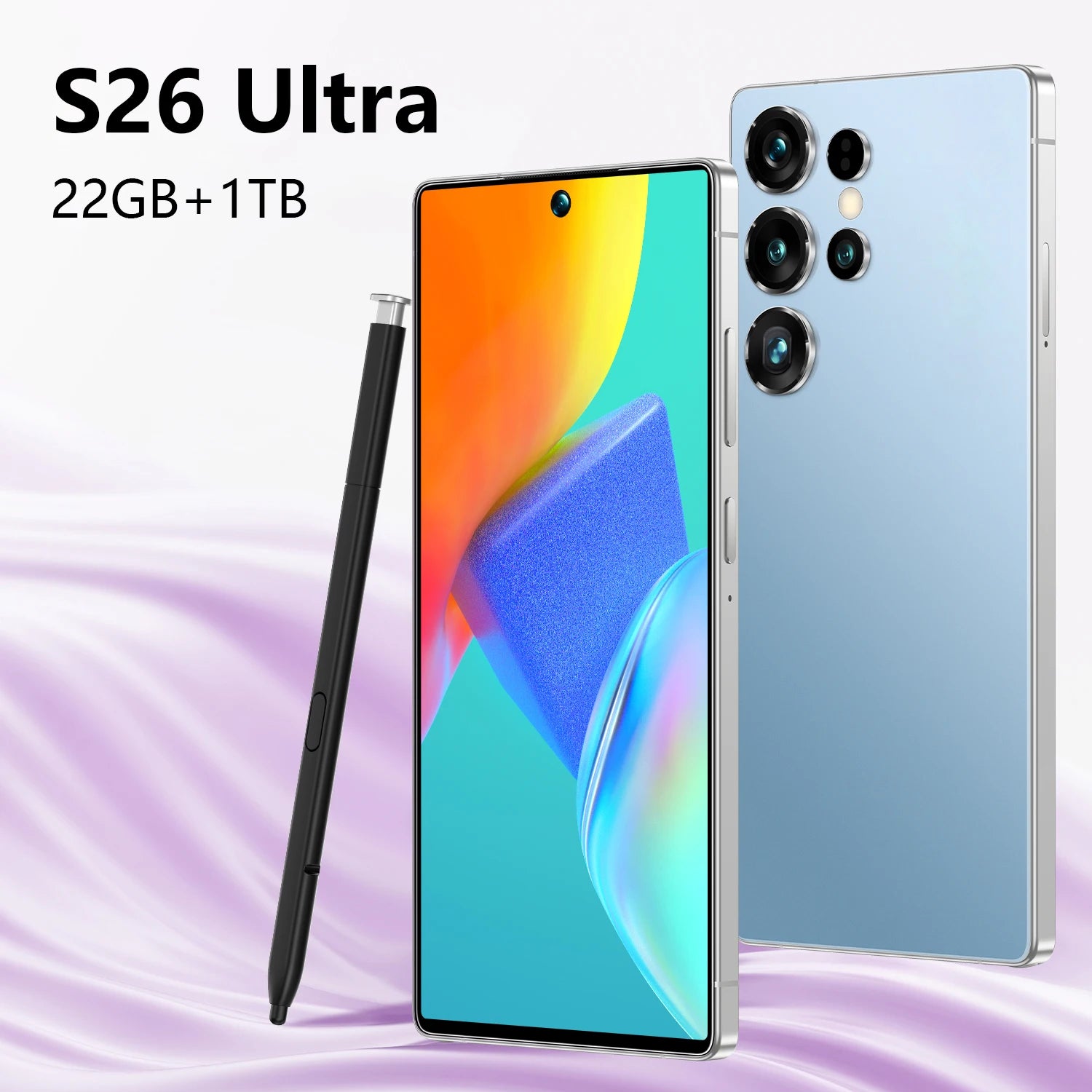S26 Ultra 5G Smartphone 22GB RAM 1TB Storage - Unlocked Dual SIM Tidesmit