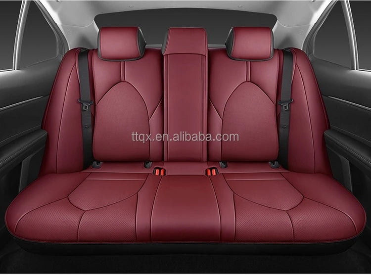 Car Seat Covers for Toyota Camry 2018-2024 Seat Covers Full Set Luxury Leather Car Accessories Waterproof Car Seat Protector