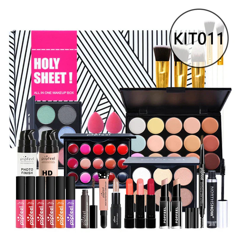20 Styles New Arrival 20 Different Styles POPFEEL ALL in ONE Full Professional Makeup Kit for Girl ALIBABA KIT011 Tidesmit