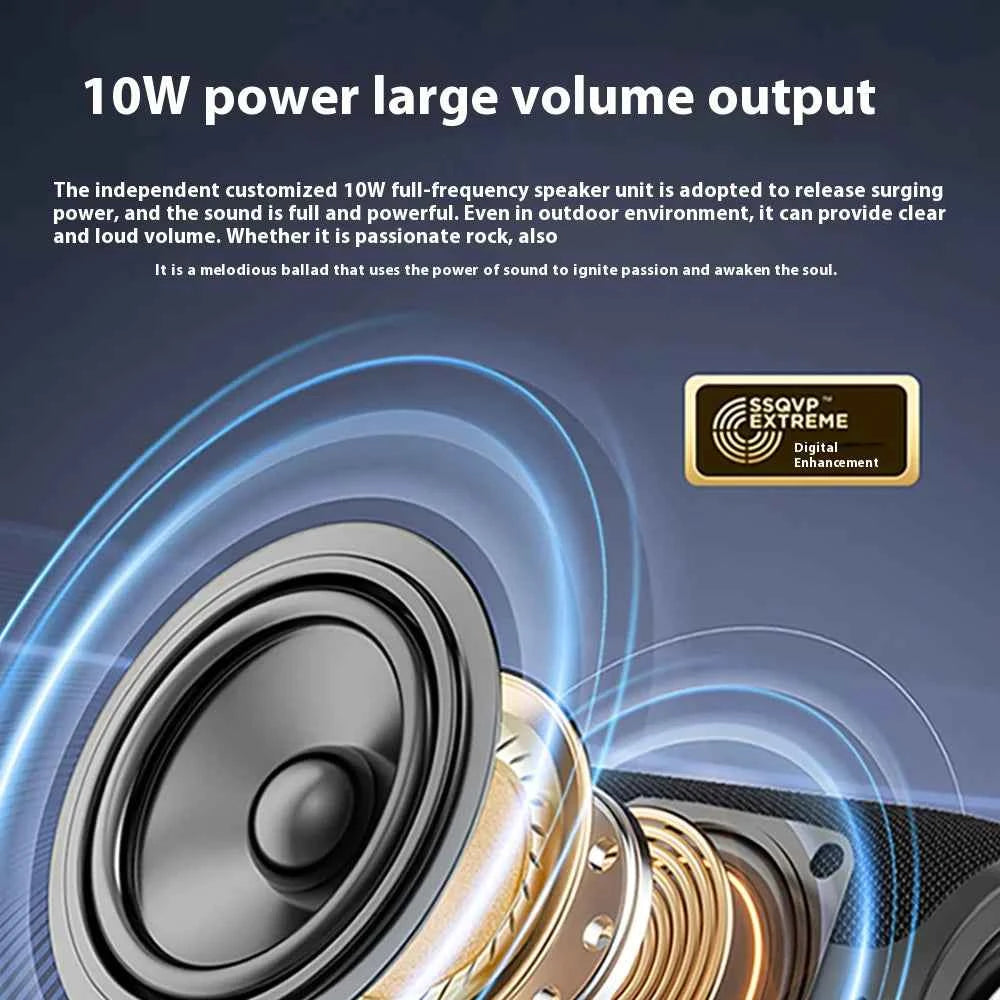 Custom Mini Portable for Bluetooth Speaker Best Sound Quality Subwoofer with LED for Outdoor Parties USB Power Source My Store