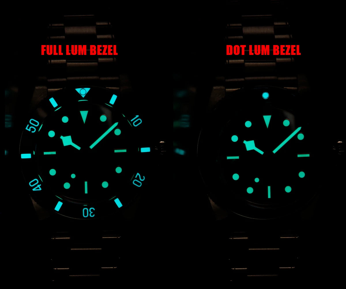 CRONOS Men Automatic Watch 37mm Mechanical Wristwatch Sapphire Diver 20ATM Waterproof BGW-9 Luminous PT5000 SW200 Ceramic Bezel