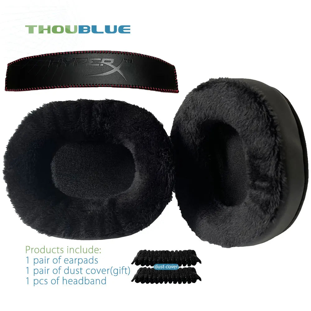 HyperX Cloud Replacement Ear Pads - Memory Foam Over-Ear Cushions 5 and band2 Tidesmit