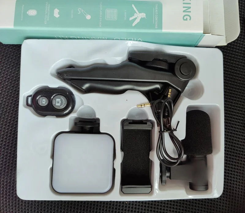 Factory Hot Selling Vlogging Lights Ring With Remote Youtube Camera Light and Microphone Kit Tidesmit