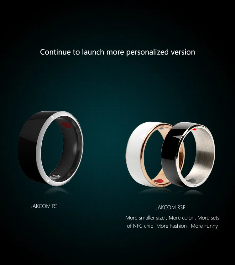 NFC RFID Smart Ring for Access Control - Rewritable CNC Metal Tidesmit