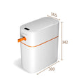 JOYBOS Smart Induction Trash Can IPX5 Waterproof Automatic Motion Sensor Trash Can for Bathroom Bedroom Home Office Odorless White Tidesmit