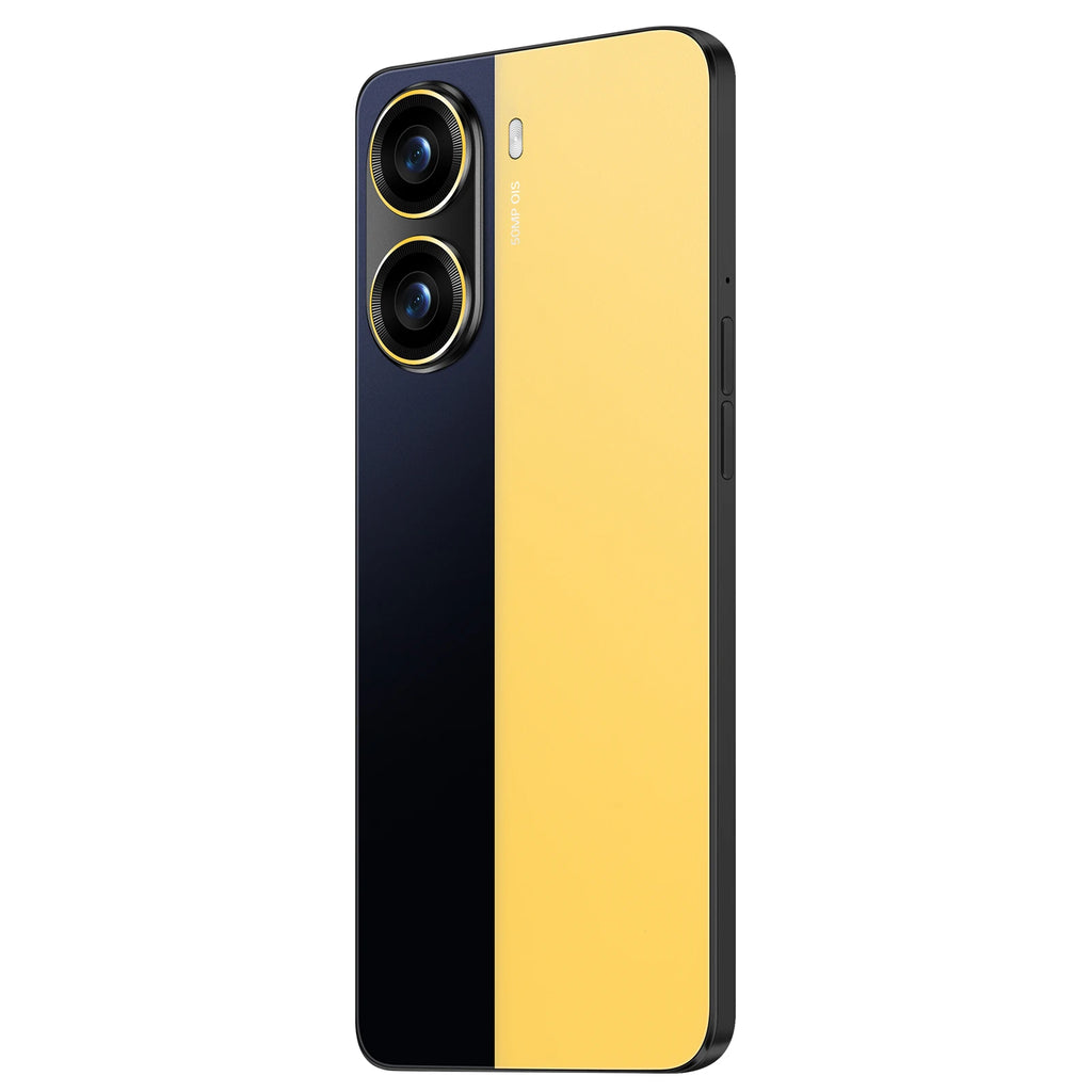 Close up view of X7 Pro 5G smartphone showing metallic frame, charging port, and side buttons in premium finish.