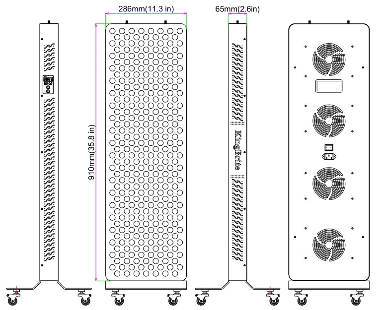 LED Red Light Therapy Panel with Stand Near Infrared Therapy Lamp Devices for Body Pain Relief and Skin Care