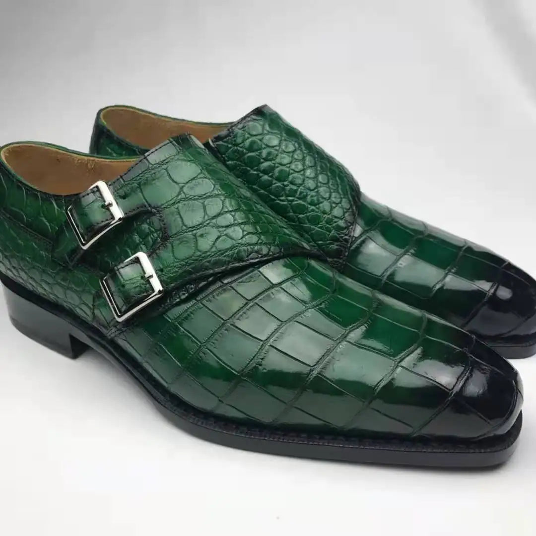 Goodyear Welt Alligator Skin Men Shoes Pure Crocodile Leather Luxury Shoes Men Premium Quality Sapato Custom Men Dress Shoes