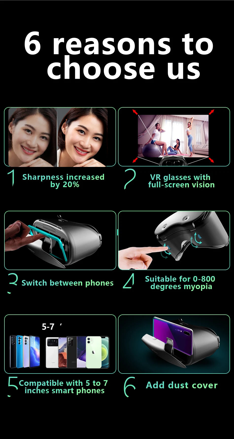 VR Headset for Smartphones: Immersive 3D Glasses for Spatial Experiences Tidesmit