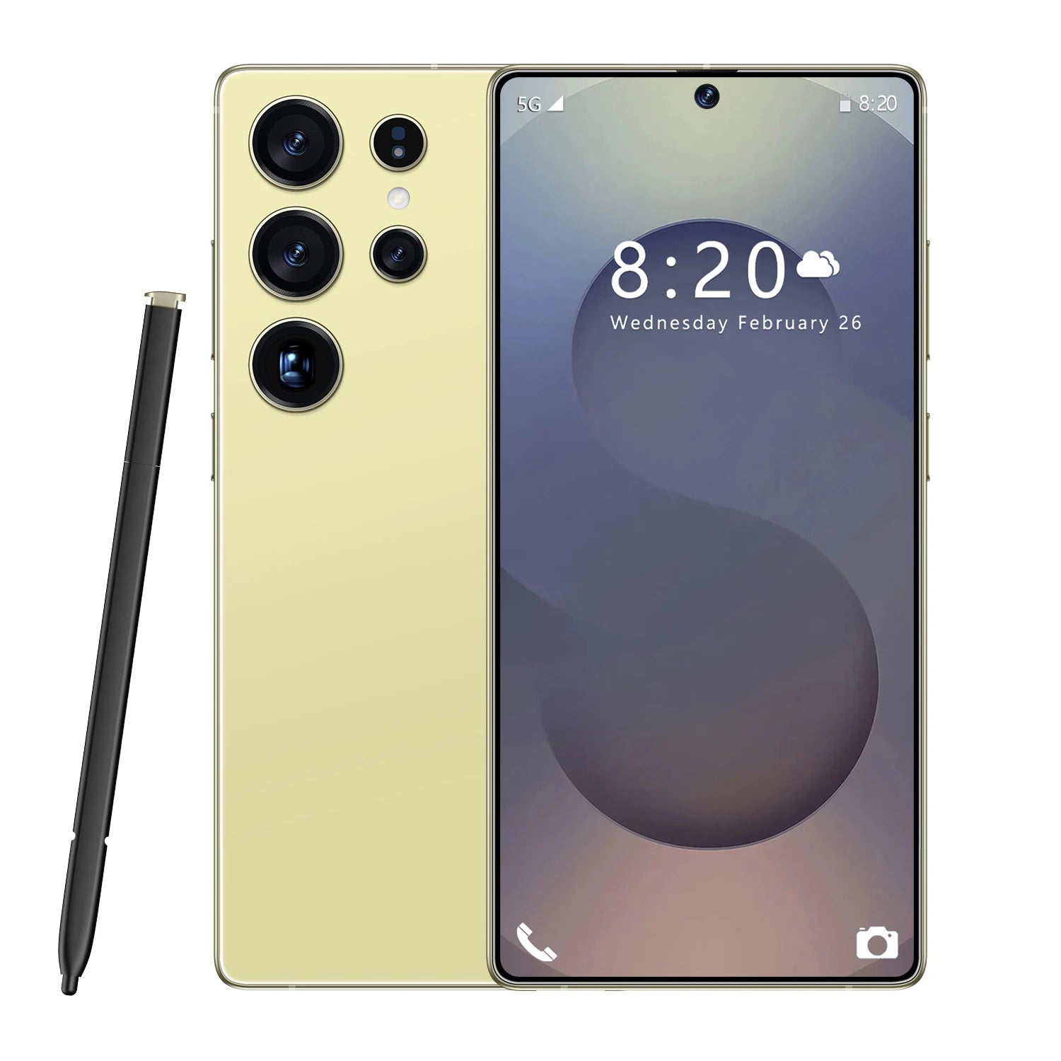 Android 16 5G Smartphone - 7.3 Inch AMOLED Display 16GB RAM 1TB Storage Gold 16g Tidesmit