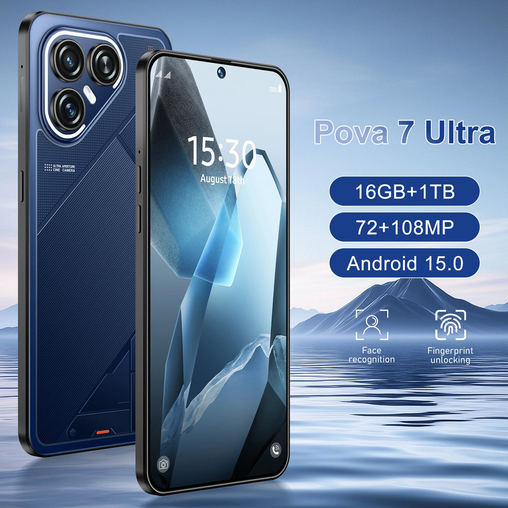 Pova 7 Ultra 16GB 1TB 5G Smartphone - High-Performance AMOLED Mobile Tidesmit